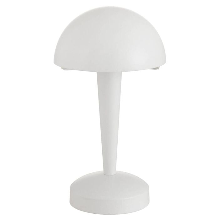 Telbix Mandel Contemporary Table Desk Lamp Light Metal White Matte