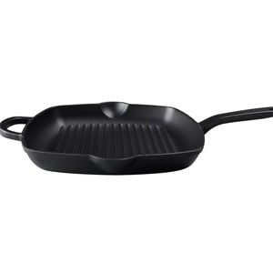 Maxwell & Williams Cast Iron Grill Pan Black Cookware W/ Raised Ridges 26cm