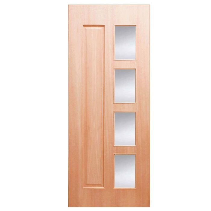 Woodcraft Doors 2040 x 820 x 40mm Clear Safety Entrance Door FED07