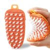 Catzon 2 Pcs Vegetable Brushes Bendable Quick Cleaning Potato Carrots