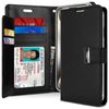 Goospery For Apple iPhone 17 Rich Diary Wallet Flip Case Leather Card Slots Magnetic Cover (Black)