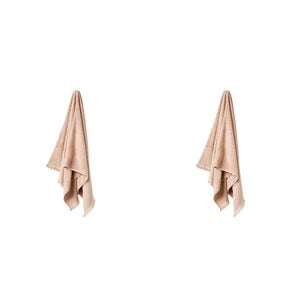 2PK Linen House Aria Nude Cotton/Bamboo Bath Mat 60x80cm - Pink
