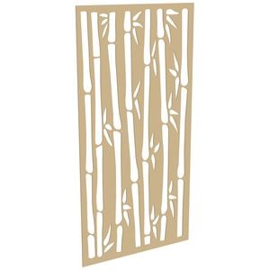 ProtectorAl 300-1200w x 1201-2400h Gold Matt/Gloss White Bamboo Unframed Composite Deco Panel