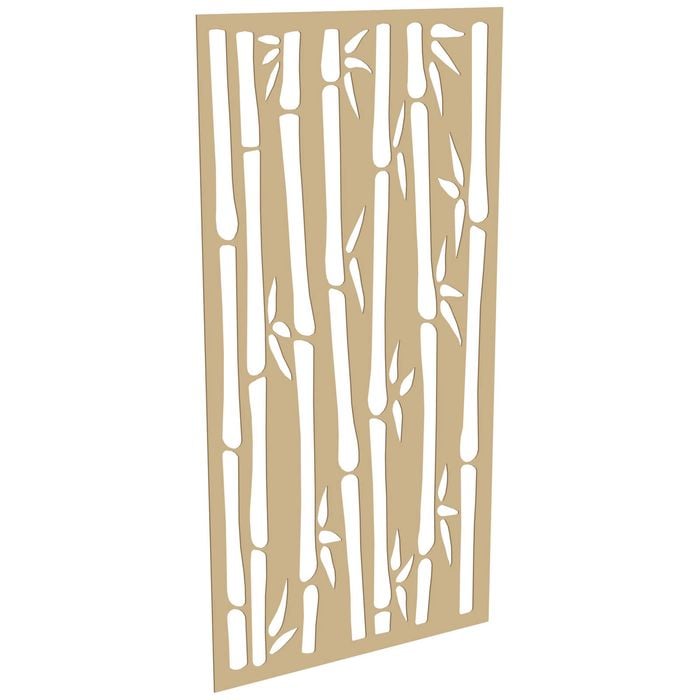 ProtectorAl 300-1200w x 1201-2400h Gold Matt/Gloss White Bamboo Unframed Composite Deco Panel