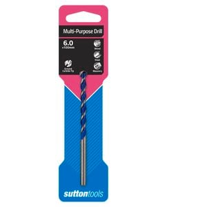 Sutton Tools 6 x 100mm Multi Purpose Drill Bit