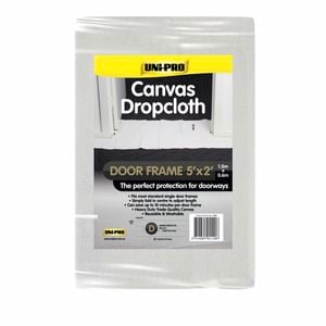 UNi-PRO 1.5 x 0.6m Heavy Duty Canvas Door Frame Drop Sheet