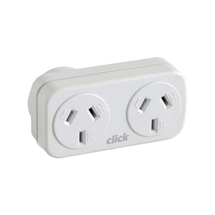 Click Right Hand Double Adaptor