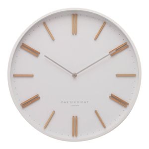 One Six Eight London  Esme 40cm White Silent Wall Clock