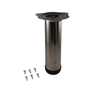Adoored 60 x 230mm Brushed Nickel Round Table Leg