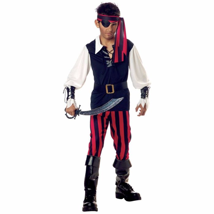 Cutthroat Pirate Captain Buccaneer Captain Book Week Boys Costume M