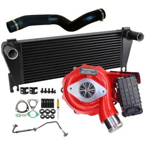 GEN1 High Flow Turbo Charger With 70mm Intercooler & Hose And Genuine Oil Feed Pipe For Mazda BT-50 UP 3.2L 2011-2015