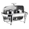 SOGA 6.5L Stainless Steel Double Soup Tureen Roll Top Buffet Chafing Dish