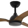 Fanforce Revo Smart DC Ceiling Fan W/ Remote Control 48" ABS Blades Black/Teak