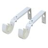 Pillar 25/32mm White Adjustable Universal Curtain Rod Bracket