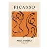 Picasso's Minimalist Line Art Print - Elegant 1956 Musee d'Orsay Artwork, Poster Only, 50 x 70cm (20 x 28inch)