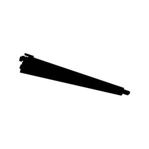 Flexi Storage Home Solutions 350mm Black Double Slot Wire Shelf Bracket