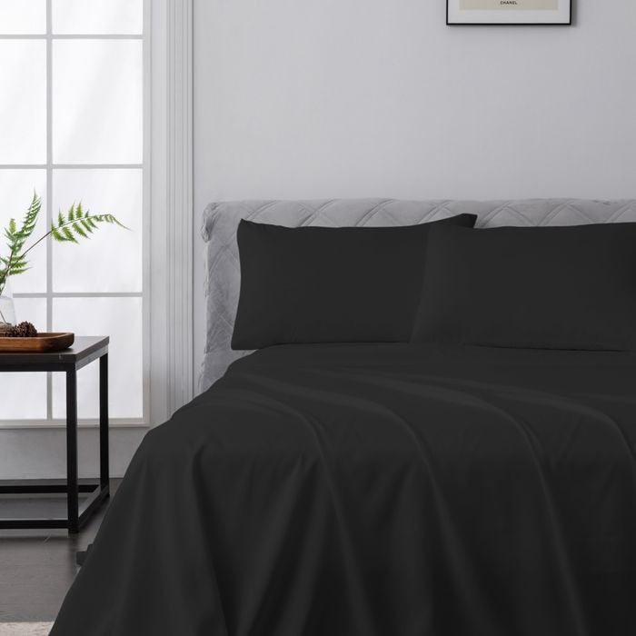 LINENOVA 2000TC Bamboo Blend Sheet Set-Black King