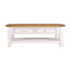 1825 Interiors Tuscan 2 Drawer Coffee Table Furniture Two Tone 120x60x45cm