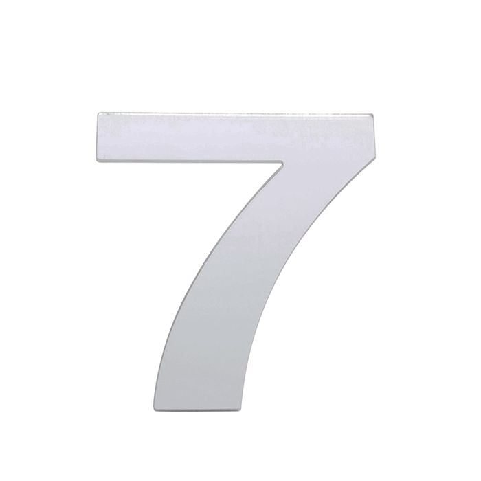 Sandleford 25mm Silver Self Adhesive House Number 7