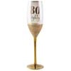 Gold Glitterati 80th Champagne Stemmed Drinking Glass 150ml