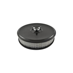 Black Air Cleaner 9" Diameter x 2" High Suit Holley Edelbrock with 5-1/8" Neck