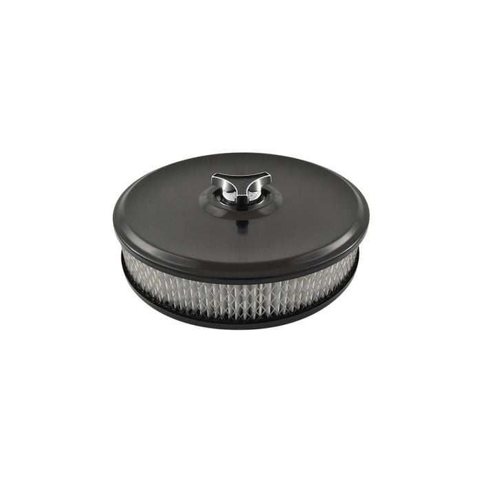 Black Air Cleaner 9" Diameter x 2" High Suit Holley Edelbrock with 5-1/8" Neck