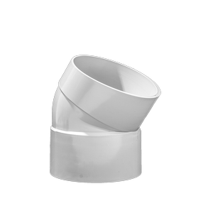 Holman 80mm 15° Female And Female PVC DWV Plain Bend