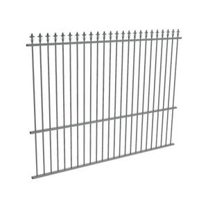 ProtectorAl 2400 x 1800mm Monument Aluminium Spear Top Pool Fence Panel With Mid Rail