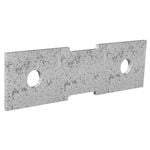 Dunnings 120 x 35mm M10 Galvanised Bracket Plate