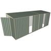 Build-a-Shed 1.5 x 5.2 x 2m Hinged Door Tunnel Shed With 2 Sliding Side Doors - Green
