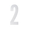 Sandleford 175mm White Self Adhesive Wheelie Bin Number 2