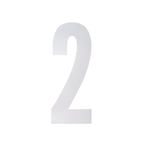 Sandleford 175mm White Self Adhesive Wheelie Bin Number 2
