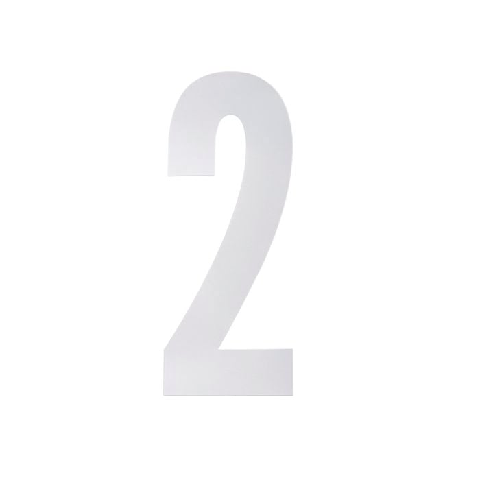 Sandleford 175mm White Self Adhesive Wheelie Bin Number 2
