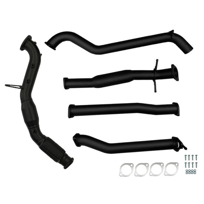 Ignite Exhausts Turbo Back For Ford Ranger Px2/px3 3.2l Cat & Hotdog Black Aluminised Steel
