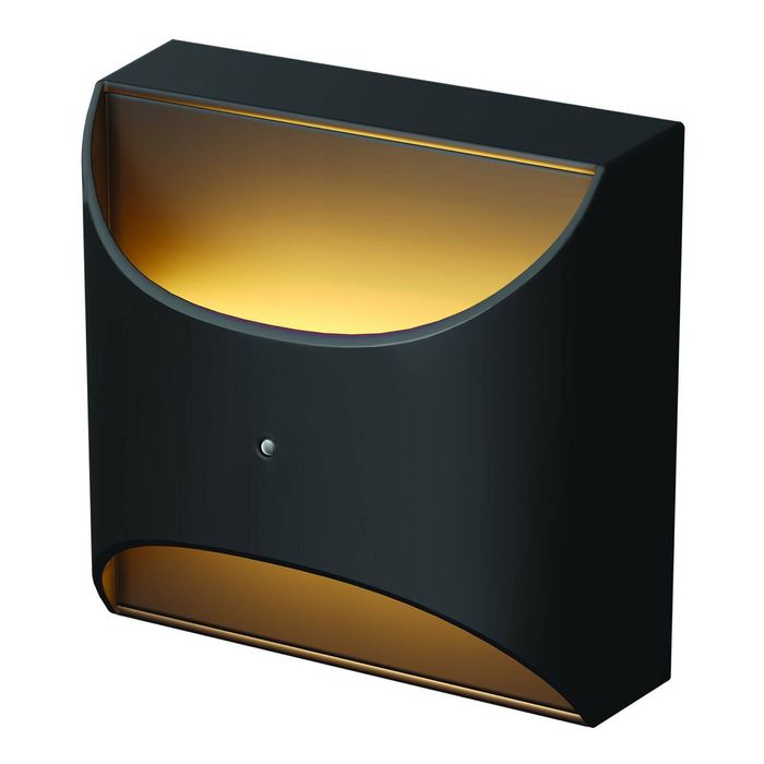 Practa Matte Black Rechargeable Dusk to Dawn Step Light