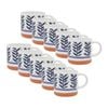 12pk Porto Vida Stoneware Drinking Mug W/ Handle 12cm/320ml - Leaves
