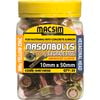 Macsim Fasteners 10 x 50mm Zinc Sleeve Anchor - 25 Pack