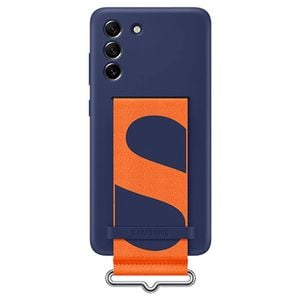 Samsung Galaxy S21 FE 5G Silicone Cover with Strap Navy