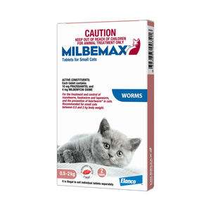 Milbemax For Small Cats 0.5-2kg - 2 pack