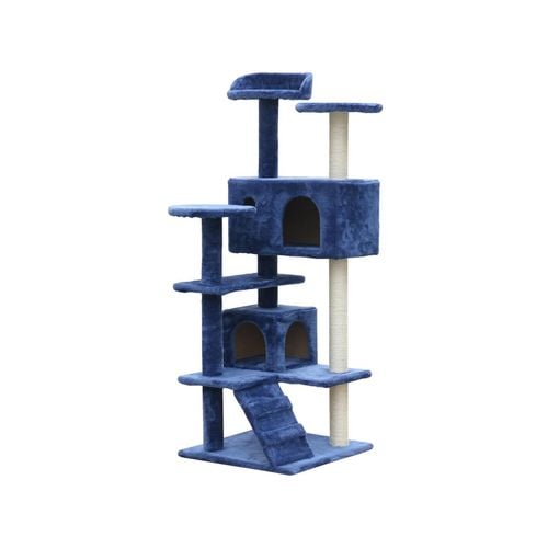 YES4PETS 130 cm Blue Cat Scratching Post Tree Scratcher Pole Blue Bunnings Australia