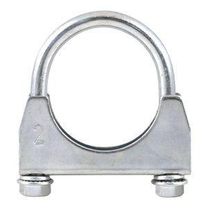 2 Inch Muffler Exhaust Pipe U Clamp Galvanised Mild Steel Universal Car