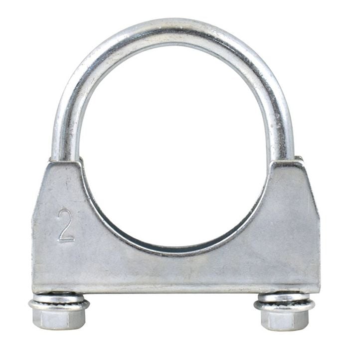2 Inch Muffler Exhaust Pipe U Clamp Galvanised Mild Steel Universal Car