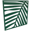 ProtectorAl 300-1200mm x 300-1200mm Dark Green/Gloss White Palm Unframed Composite Deco Panel