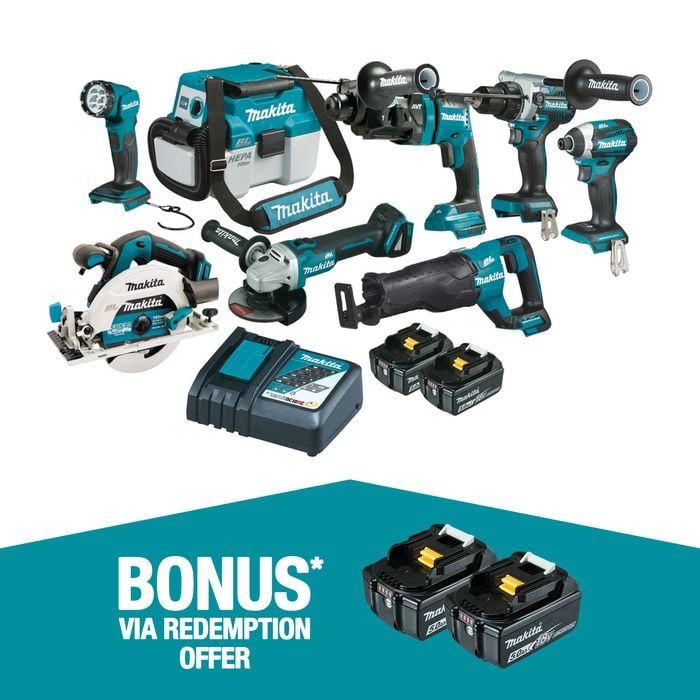 Makita 18V Brushless 8 Piece Combo Kit DLX8044TX1