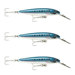 3x Rapala 14cm Countdown Magnum Sinking Trolling Fishing Lures - Blue Sardine