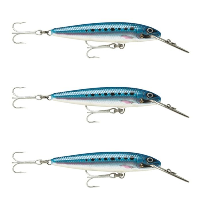 3x Rapala 14cm Countdown Magnum Sinking Trolling Fishing Lures - Blue Sardine