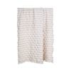 Amalfi Ridge Waffle Throw Ivory 170x130x1cm