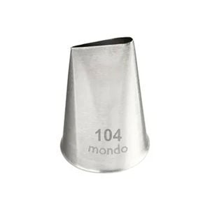 Mondo Stainless Steel #104 Rose Piping Tip Icing Cake Decorating Nozzle Silver