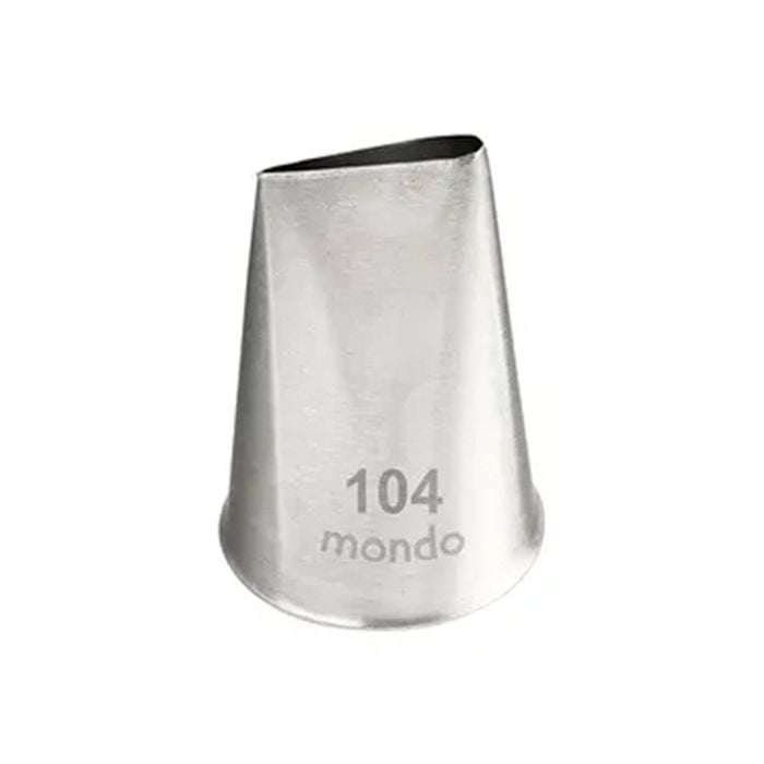 Mondo Stainless Steel #104 Rose Piping Tip Icing Cake Decorating Nozzle Silver