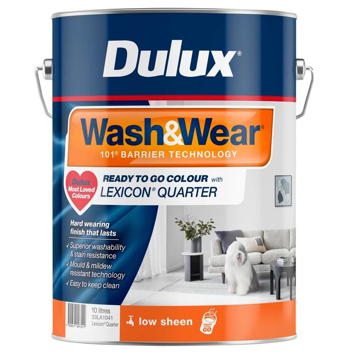 Dulux 10L Lexicon Quarter Low Sheen Wash&Wear Interior Paint